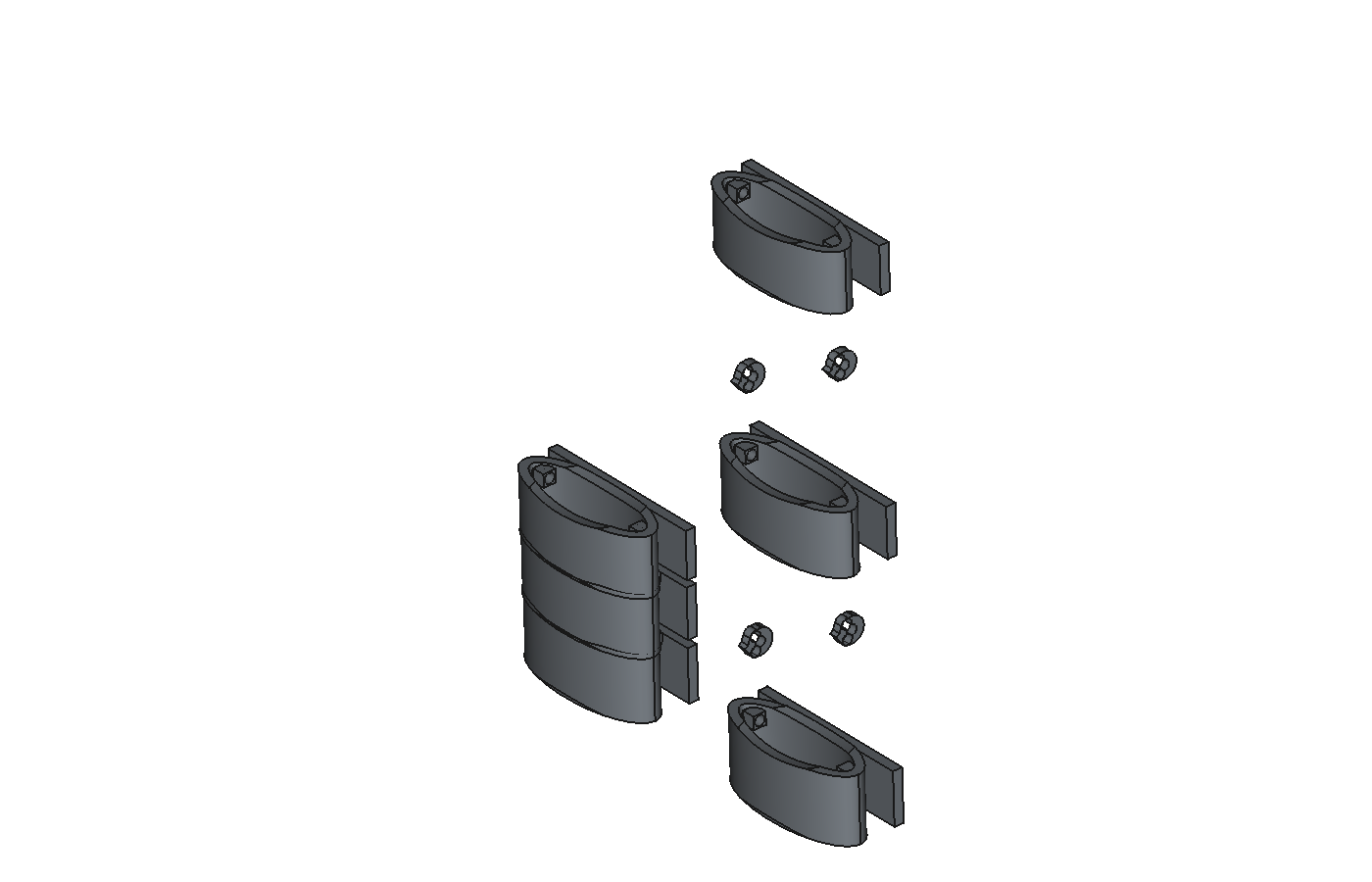 Exploded view of assembly components